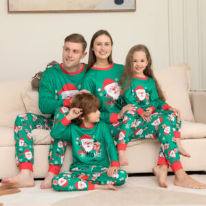 Christmas Santa Claus Printed Family Sets